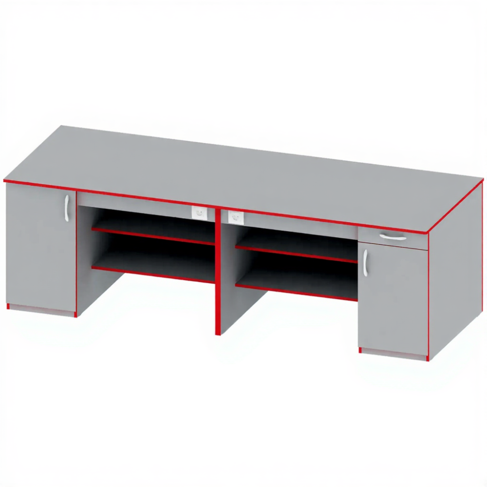 Стол демонстрационный для кабинета физики ПР-ТР-7, Серый