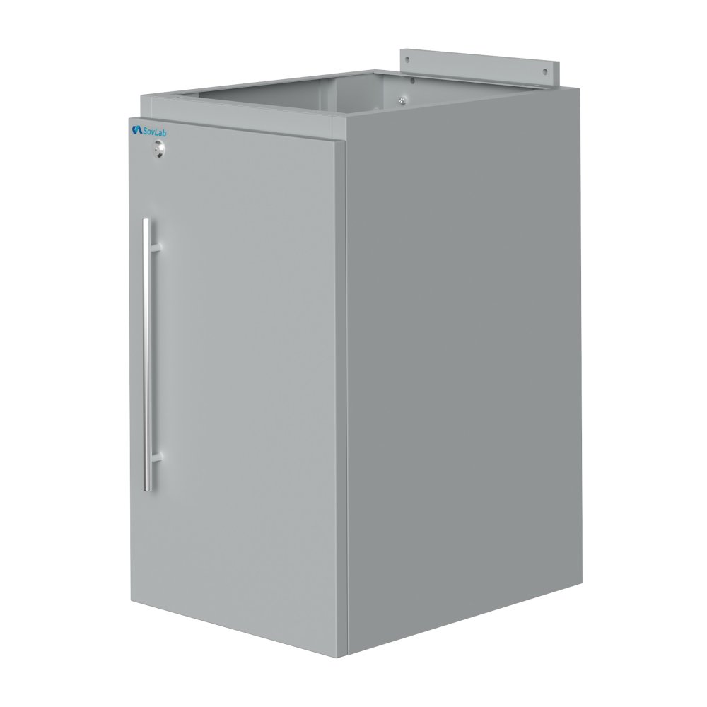 Тумба подвесная металлическая высокая с дверью Mod. 400-ТДМв правая