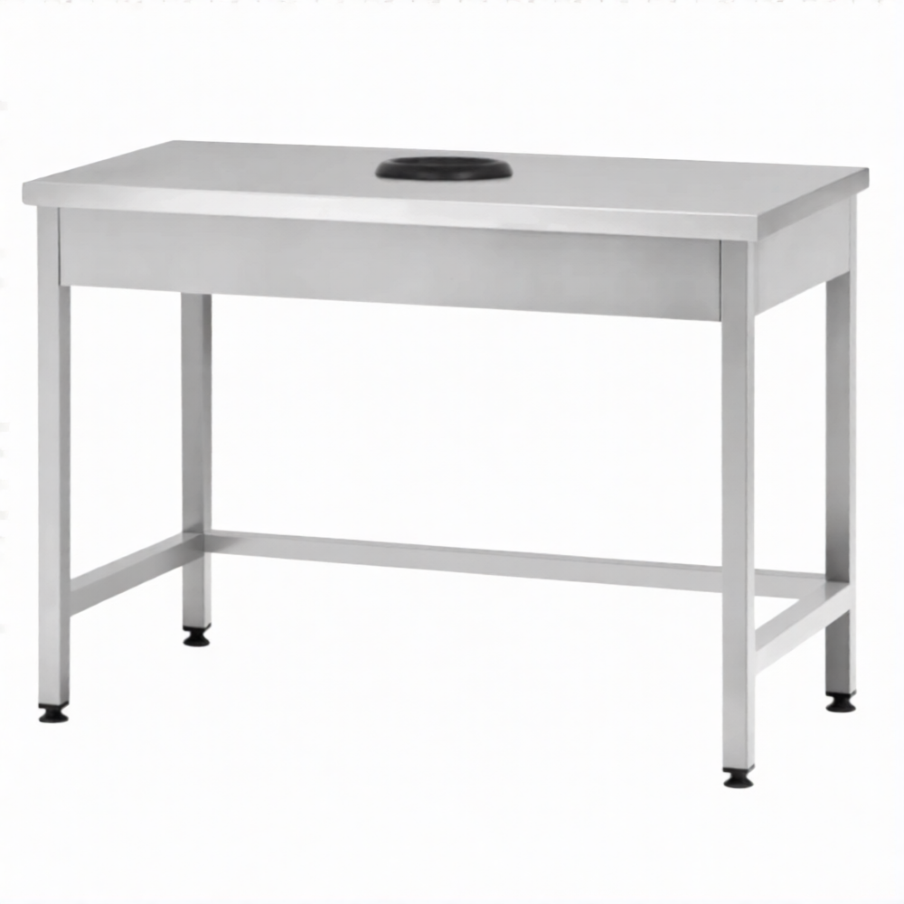 Стол производственный СПРп - 860х1000х700 «Profi Ral», сбор отходов (полка-обвязка)