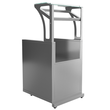 Прилавок для приборов и подносов Luxstahl ПП (С)-600 MAX Premium