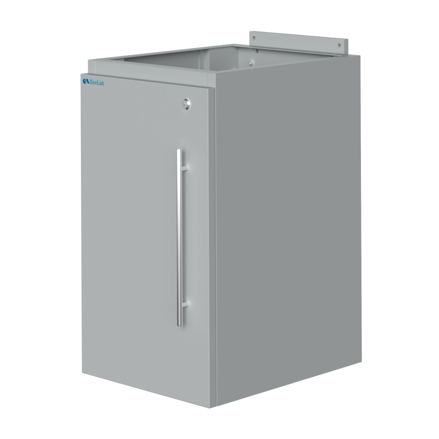 Тумба подвесная металлическая высокая с дверью Mod. 400-ТДМв левая