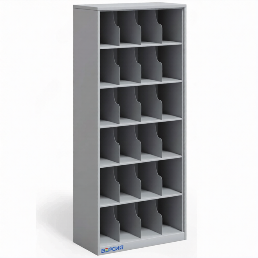 Шкаф для 24 противогазов ХПГ-24-800, без двери (1880x800x400)