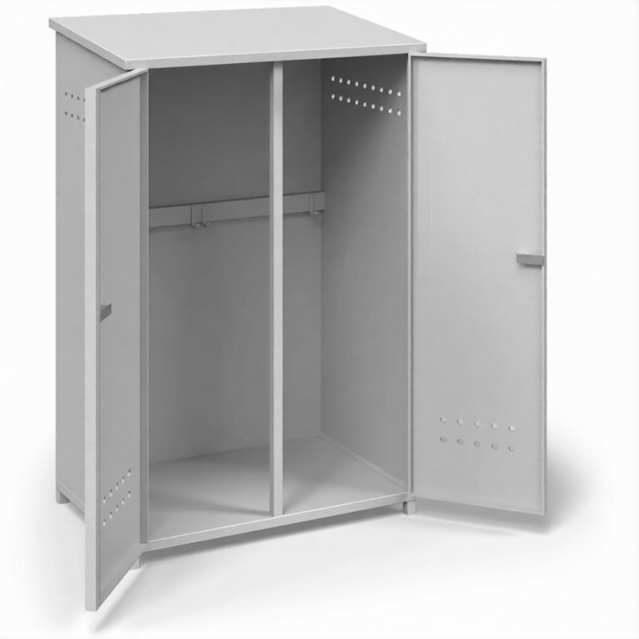 Шкаф для 2-х пропановых баллонов ШГБП-03 сварной, усиленный - 1.2 мм