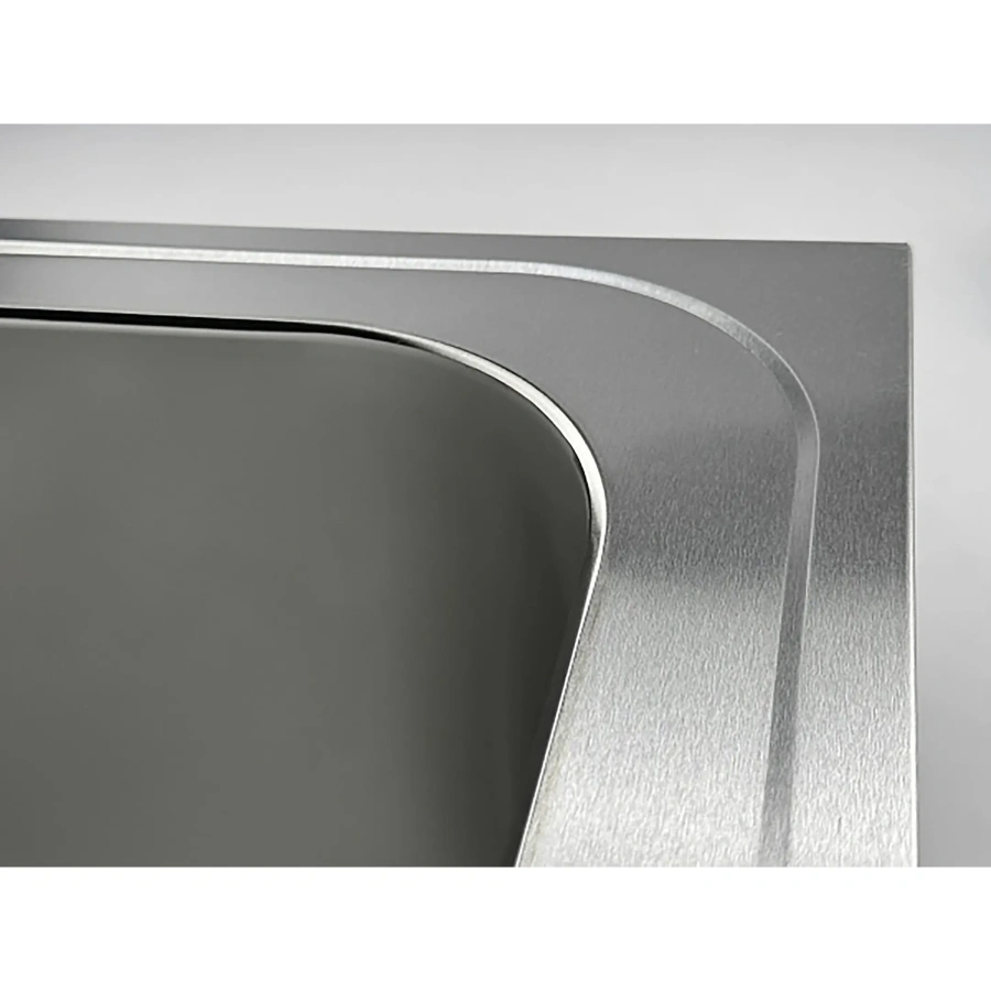 Ванна моечная двухсекционная цельнотянутая с бортом ВМЦ-2/10/7-Б