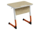 Стол 1-местный школьный 3-5 г/р "Альтер" с наклоном столешницы 0-15° СУ.1.35.АУ-БО.Д (дуб "Бардолино", м/к белый/оранжевый)