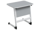 Стол 1-местный школьный 3-5 г/р "Логика" регулируемый СУ.1.35.Л-Б.С (серый, м/к белый)