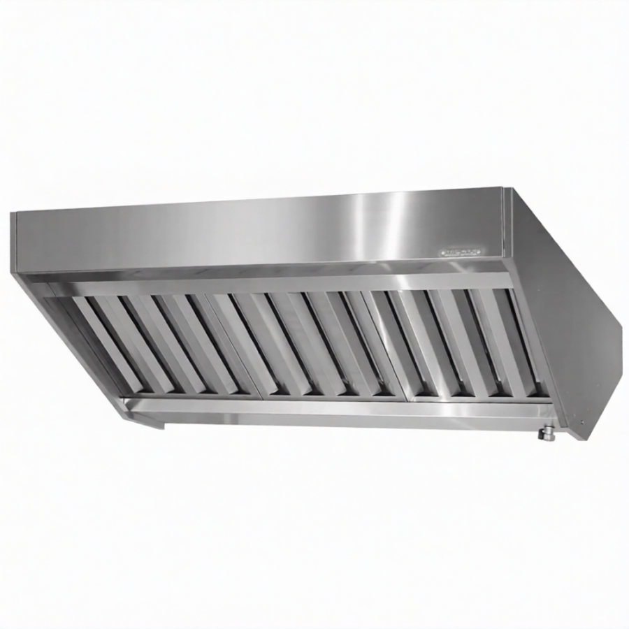 Зонт вытяжной полуоткрытый ЗВПн 400х1000х1600 «Norma Inox» островной