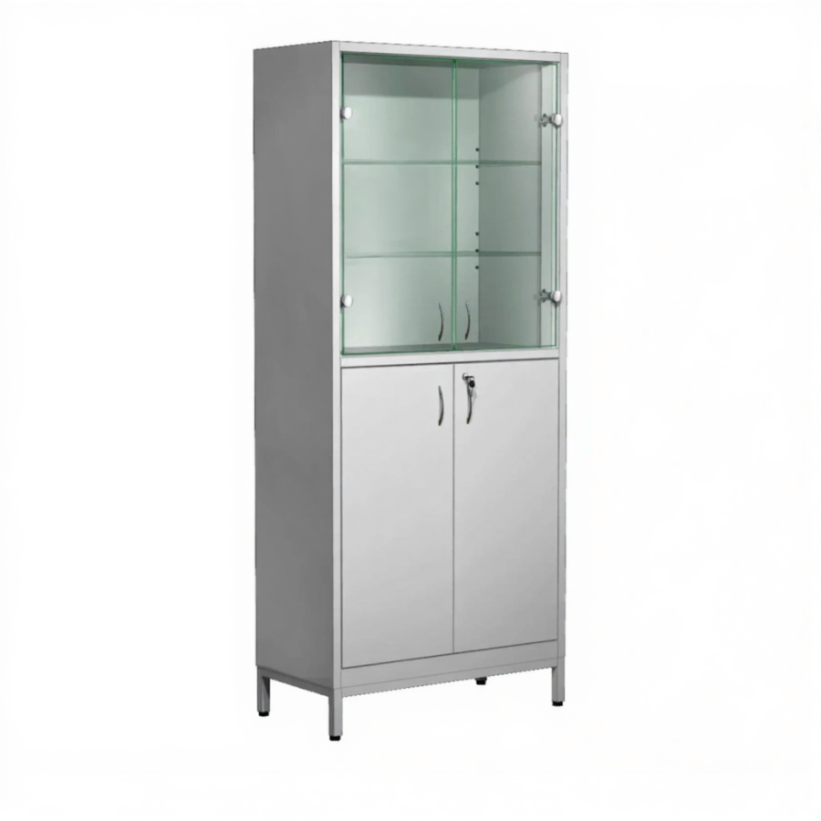 Шкаф для лабораторной посуды ШМЛП-4 (корпус металл серый)