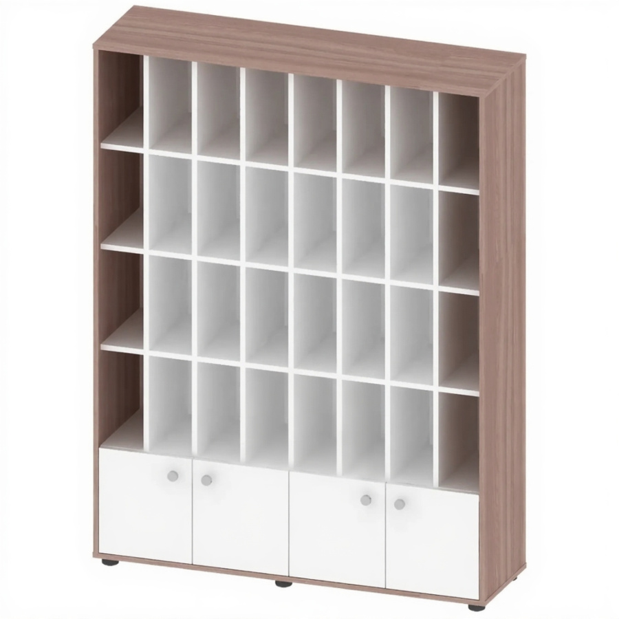 Стеллаж газетный для библиотеки двухсторонний СТЕ-ШП-1-4