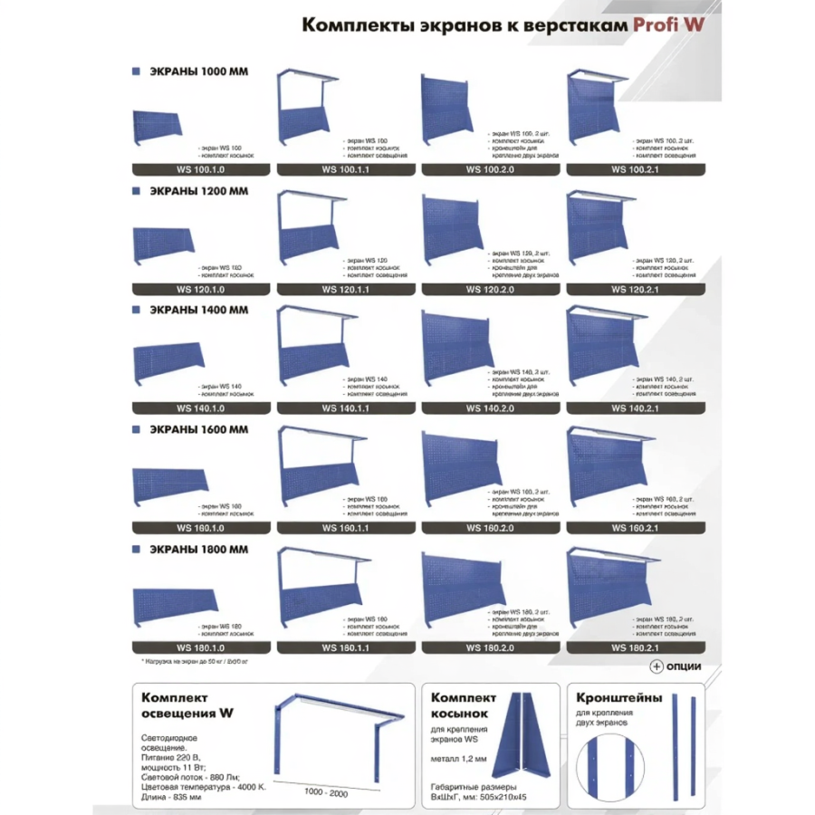 Верстак PROFI W WT120.F1.F1.010