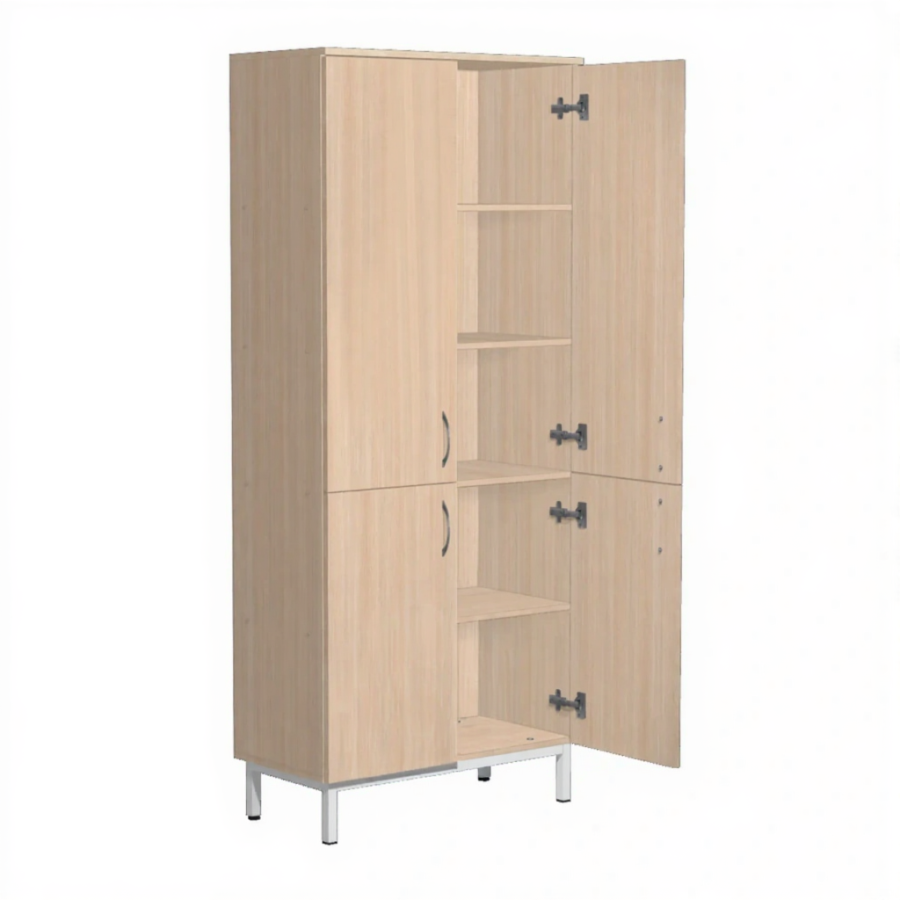 Шкаф для документов и материалов ШД-3.1 (ЛДСП дуб молочный, каркас белый)