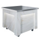Салат-бар нейтральный Куб Luxstahl СБНК-1000 Premium (нерж.)